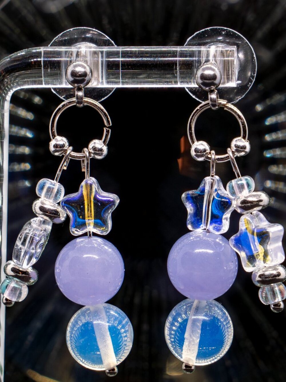 Lavender Starlit -- Dangle Earrings